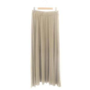 bare drape スカート ロング フレア 36 グレージュ /DO OS