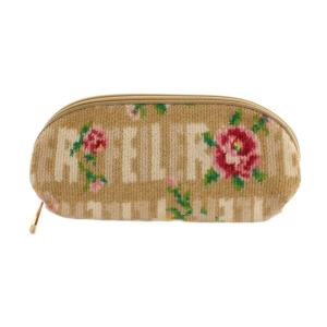 ポーチケース フラワー 花柄 ベージュ /MI OS