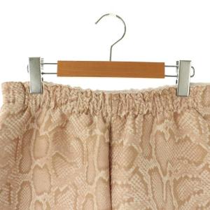 STELLA McCARTNEY パイソン柄ショートパンツ イージー 36 ピンクベージュ /HK OS