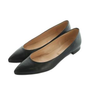 パンプス ポインテッドトゥ ローヒール 40 26.5cm 黒 /MI OS