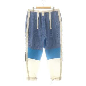 NIKE ISPA PANTS XL ブルー アイボリー