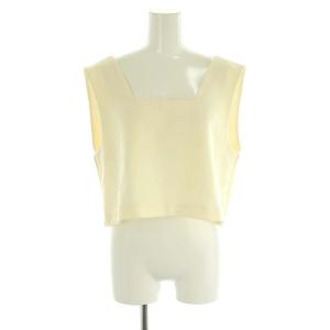 CROPPED VEST クロップド ベスト プルオーバー F アイボリー /MI OS