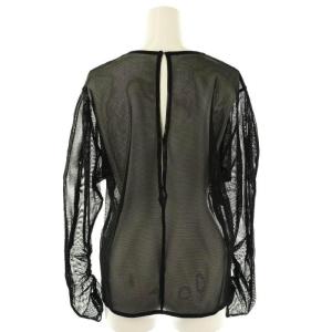 UNITED ARROWS ネットチュール プルオーバー カットソー 黒 /MI OS