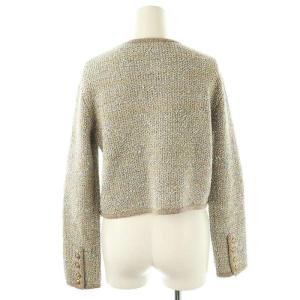 FRAY I.D 23AW ミックスツイードニットカーディガン ウール F ベージュ 水色 /MI OS