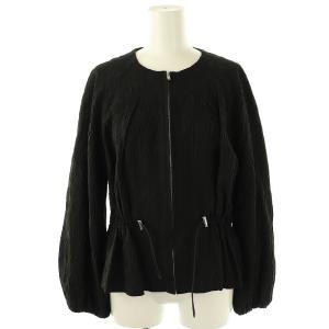 ボリュームスリーブドローストリングブルゾン ジャケット 0 黒 /MI OS