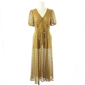 バルファスレースワンピース ロング 2 オリーブ /MI OS