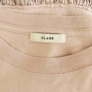 CLANE BACK FRILL TEE Tシャツ カットソー 半袖 バックフリル 切替 1 ピンク /MY OS