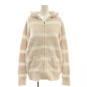 gelato pique セットアップ ボーダー パーカー パンツ ルームウェア 部屋着 ナイトウエア パジャマ F ピンク 白