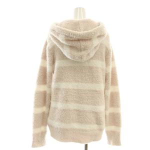 gelato pique セットアップ ボーダー パーカー パンツ ルームウェア 部屋着 ナイトウエア パジャマ F ピンク 白