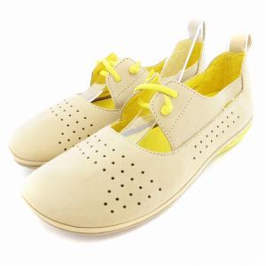 RIGHT NINA フラットシューズ レザー 36 23?p ベージュ 黄 イエロー /AE