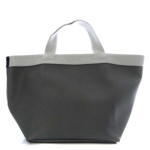 Hervé Chapelier 707GP リュクス舟型トートM バッグ グラニ×シルバー