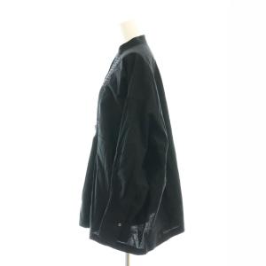 かぐれ 25SS コットンスモッキングブラウス 長袖 F ブラック /HK OS