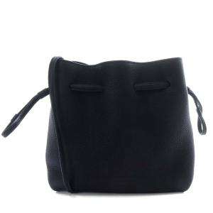 ノア バッグ シュリンクレザー ショルダーバッグ ブラック