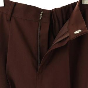 MACHATT チンツストレートパンツ 02 茶 /MI OS