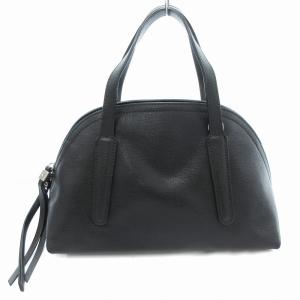 2WAY ハンドバッグ ショルダー ファスナー開閉 黒 ブラック /JS