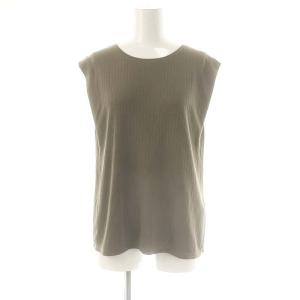 24SS マルチ機能 プルオーバー カットソー ノースリーブ 40 カーキ /AT OS