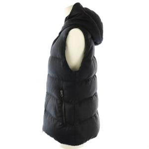 DUVETICA FEBEDUE wool ダウンベスト フーディ ウール 黒 ブラック /SS OS