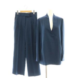 24SS Linen Touch Triacetate Collarless Double セット