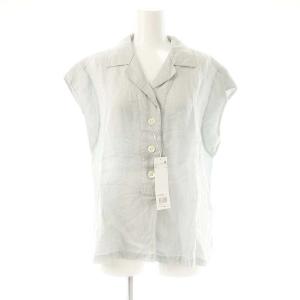 SOFT LINEN シャツ ブラウス リネン 2 M グレー /SY OS