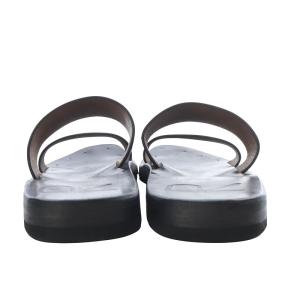 45rpm サンダル フラット レザー 1 ブラック /YO12