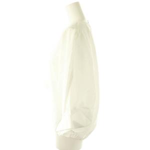 3.1 phillip lim ドルマンスリーブキーネックバルーンブラウス 七分袖 0 オフホワイト P201-2668COT /DO