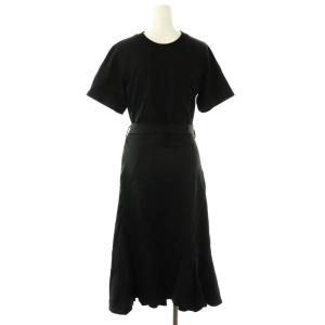 半袖ワンピース ロング 0 ブラック E201-9243WTW /DO OS