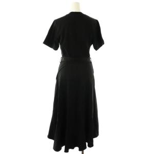 3.1 phillip lim 半袖ワンピース ロング 0 ブラック E201-9243WTW /DO OS