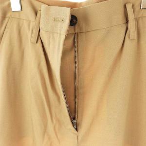 3.1 phillip lim E191-5393WSC ハイウエスト 裾スイッチング ワイドパンツ ウール 0 ベージュ /MI OS
