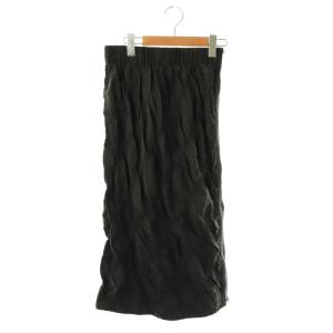 F201-3484TSSギャザーデザインスカート 0 黒 /MI OS