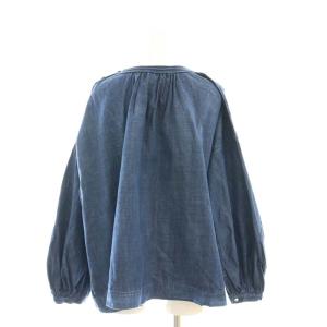 45rpm モンプチデニムブラウス プルオーバー 長袖 0 ブルー 8123950 /DF OS