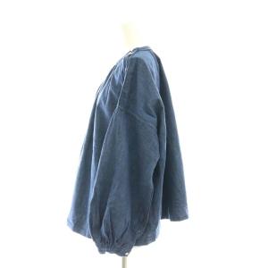 45rpm モンプチデニムブラウス プルオーバー 長袖 0 ブルー 8123950 /DF OS