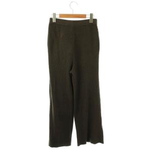45rpm 7086045 ウールリブニットパンツ ワイド 2 ダークブラウン /MI OS