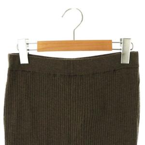 45rpm 7086045 ウールリブニットパンツ ワイド 2 ダークブラウン /MI OS