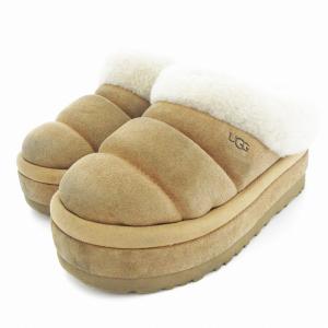 TAZZLITA  厚底ムートンシューズ サンダル ボア ロゴ 23cm ベージュ 1146390 /JS