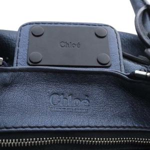 Chloe パディントン ハンドバッグ カデナ付き レザー ネイビー