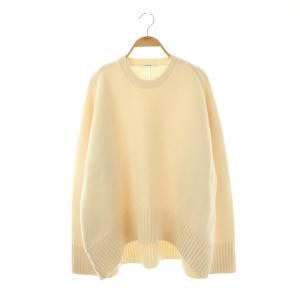 ウールクルーネックニット セーター 38 アイボリー /DO OS