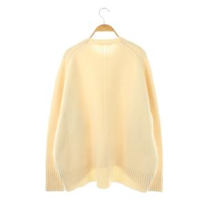 CINOH ウールクルーネックニット セーター 38 アイボリー /DO OS