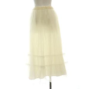 Bilitis dix-sept ans Tulle Tired Skirt チュールティアードスカート ロング 36 アイボリー /DO OS