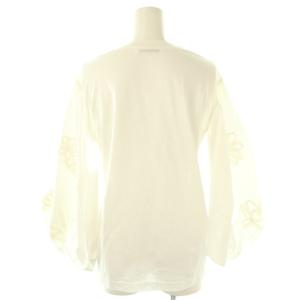 Cecilie Bahnsen Clay Flower T-shirt カットソー Tシャツ 長袖 九分袖 US4 ホワイト /ES OS