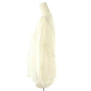 Cecilie Bahnsen Clay Flower T-shirt カットソー Tシャツ 長袖 九分袖 US4 ホワイト /ES OS
