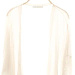 NOBLE 18Gシアーカーディガン2 ニットカーディガン ピンクベージュ /DF OS