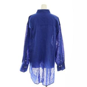 Spick&Span コットンリネンルーズシャツ ロイヤルブルー /MI OS