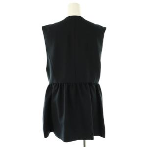 Tiara バックギャザージレ ベスト 紺 /CX OS