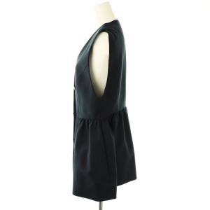 Tiara バックギャザージレ ベスト 紺 /CX OS