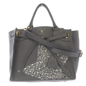 コンクルージョン ビジュー 2WAYバッグ グレー