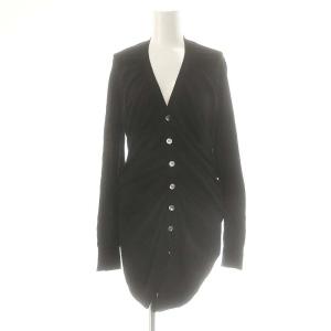 コムデギャルソン COMME des GARCONS 変形 カーディガン ニット 長袖 ブラック JD-N043