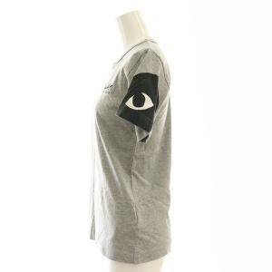 PLAY Comme des Garçons 半袖 クルーネック Tシャツ カットソー ロゴプリント M グレー /SS OS