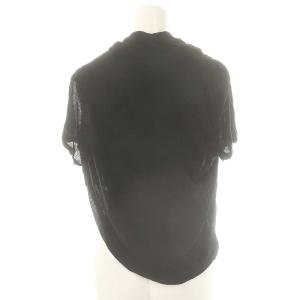 Yohji Yamamoto プリュスノアール ＋Noir 半袖 変形 ボレロ カーディガン 3 ブラック /HK OS
