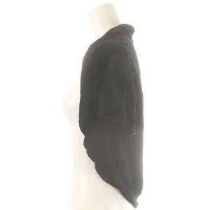 Yohji Yamamoto プリュスノアール ＋Noir 半袖 変形 ボレロ カーディガン 3 ブラック /HK OS