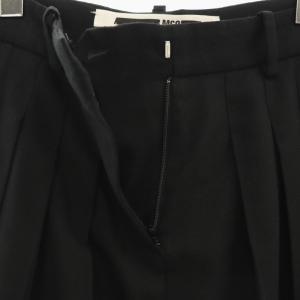 Alexander McQueen 3タックワイドパンツ ジッパーフライ 38 ブラック /DO OS